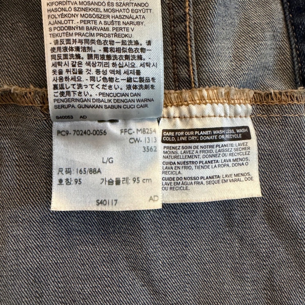 Levis Womens Trucker Denim Jacket Medium Wash Blue 70240-0056 Size Large - Picture 7 of 11